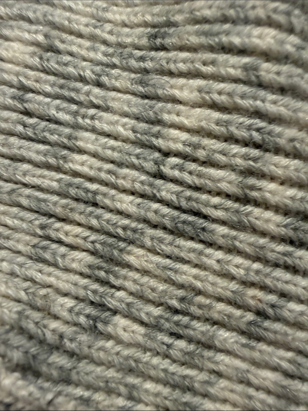 LOFT Light Gray Cable-Knit Half-Zip Sweater - Picture 3 of 7